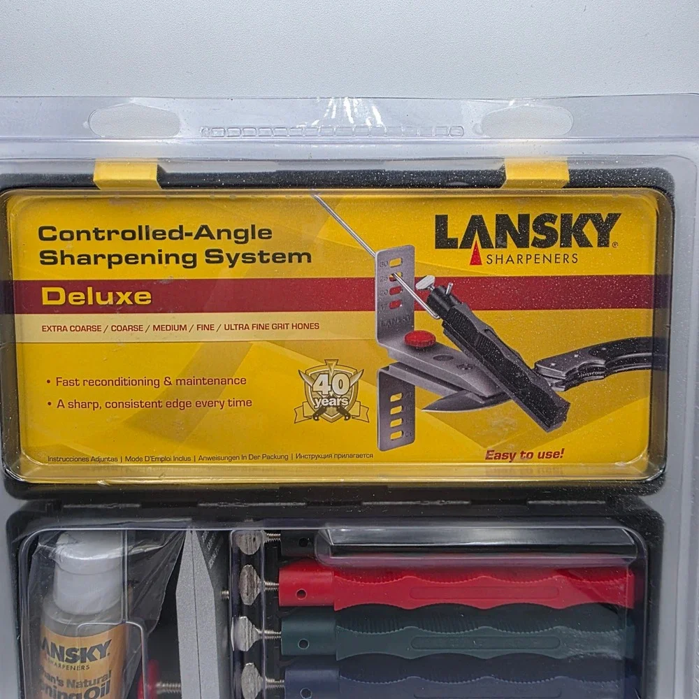 Lansky Sharpeners Controlled Angle Sharpening System Deluxe Knife Sharpening Kit
